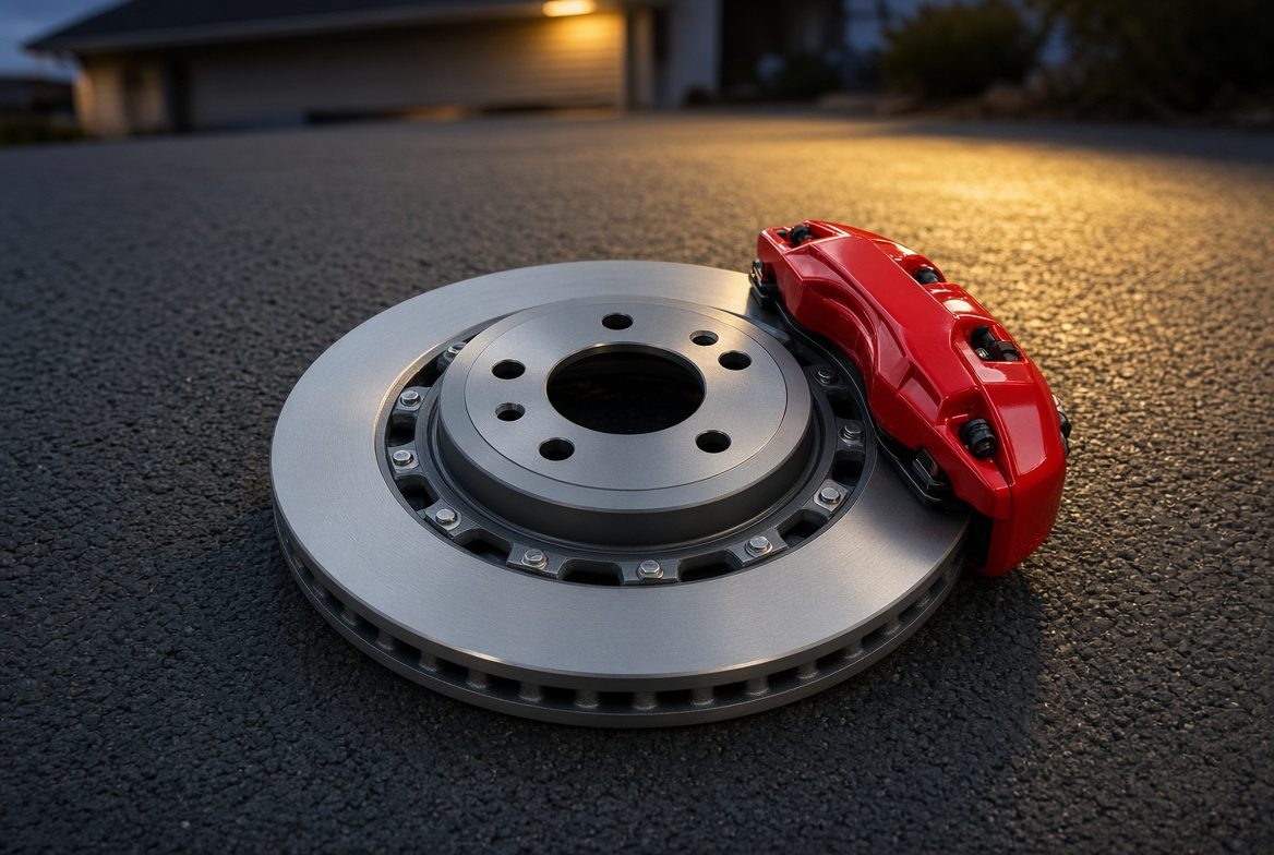 New rotor and caliper